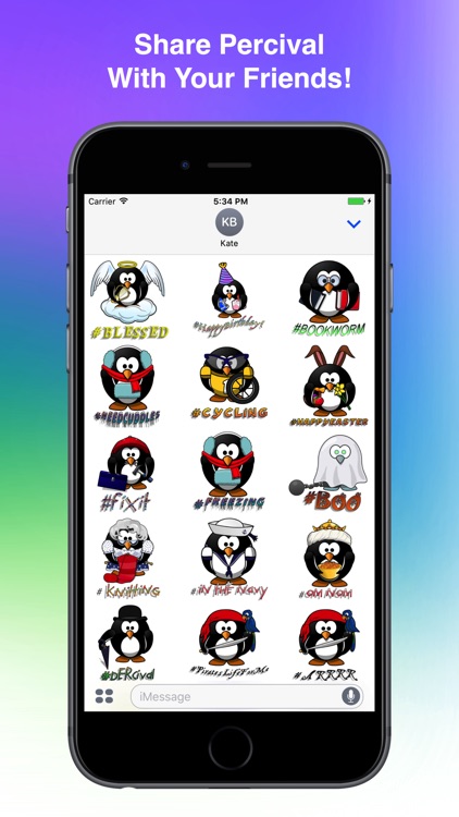 Percival The Penguin Stickers Pack