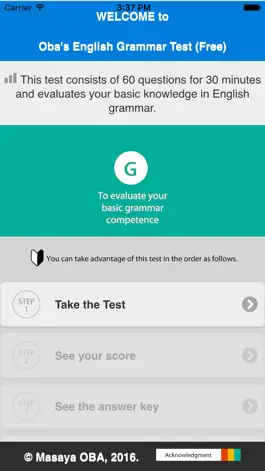 Game screenshot Oba's English Grammar Test mod apk