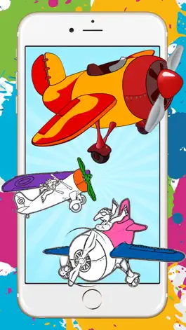 Game screenshot Аэроплан Книжка-раскраска для игр детей бесплатно apk