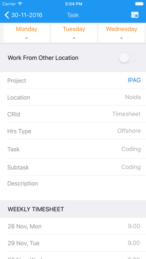 Infogain Global TimeSheet(圖4)-速報App