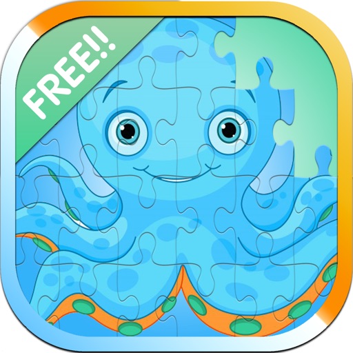 Toddler Game And Fish Puzzle For Kids Age 1 2 3 Icon