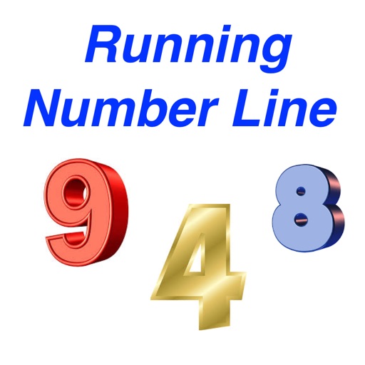 Running Number Line Icon