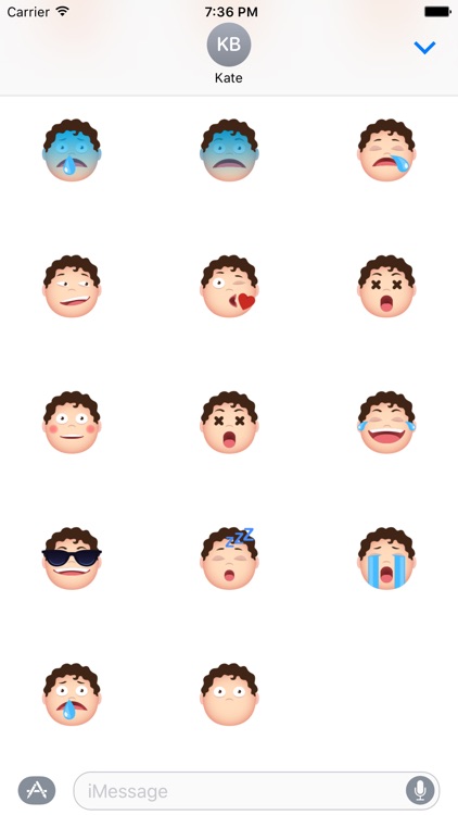 Baby Face Emotion Stickers