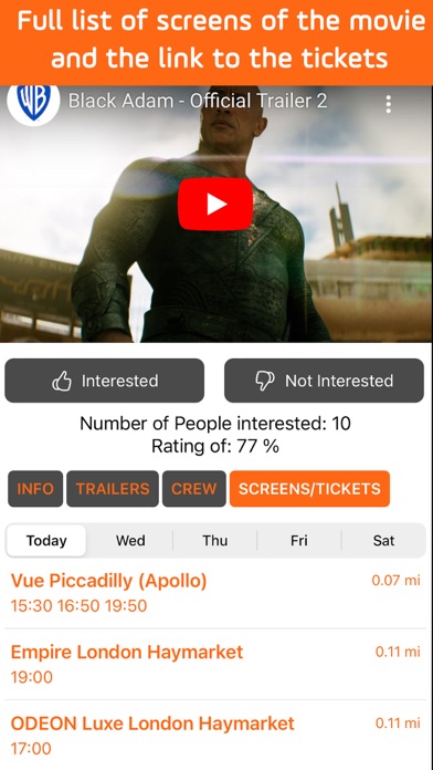CinemApp Cinema & Showtimes screenshot 3