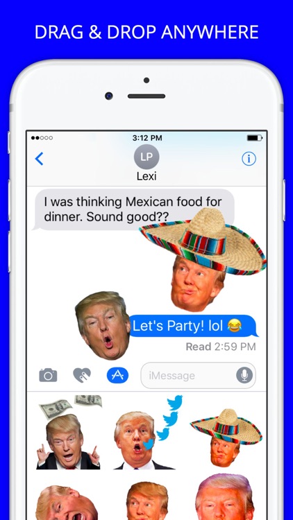 Trump Heads GIF Sticker App Pack for iMessage GIFS screenshot-3