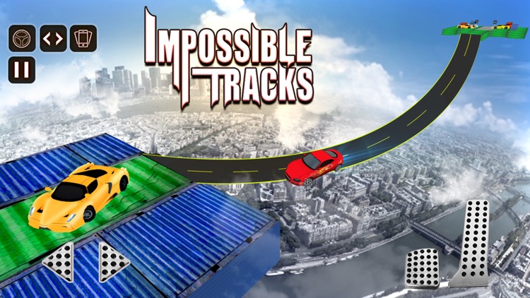 Impossible Road Stunt Car : Sky Drive Car Racing