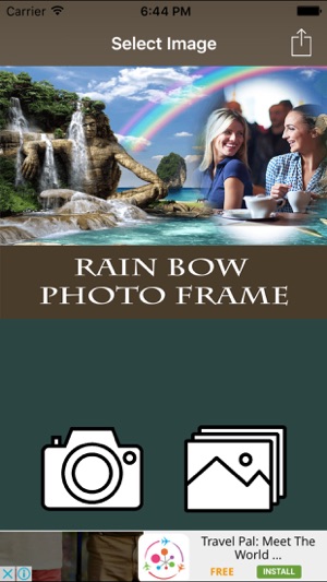 Rain Bow Photo Frame And Pic Collage