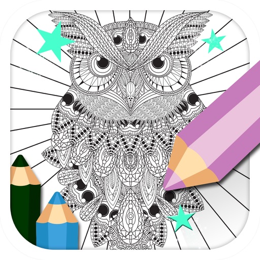 Owl: Discover Magic Coloring Pages for Adults icon
