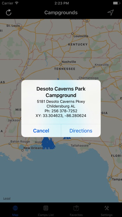 Alabama – Campgrounds & RV Parks