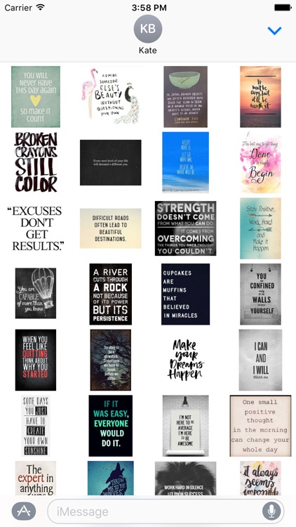 Inspirational Quotes Stickers - Pack For Messages screenshot-3