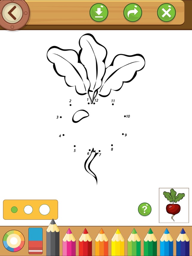 coloring book kids learn to draw vegetables on the app store