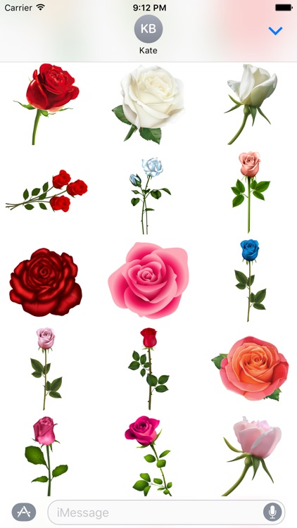 Roses to Love Stickers for iMessage screenshot-3