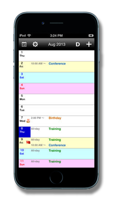 Vertical Calendar (sync with Google Calendar) Screenshot 4