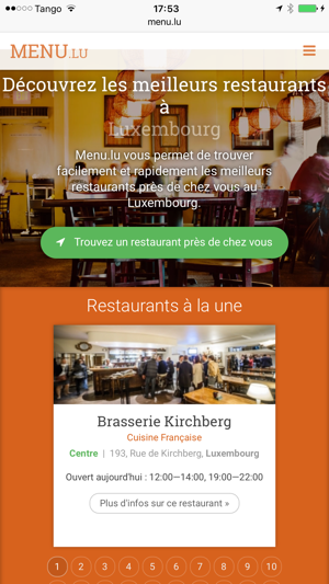 Menu.lu WebAPP