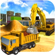 Activities of Heavy Excavator Crane Simulator 3D Construction