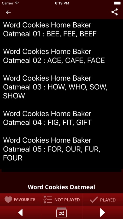 Answers for Word Cookies - Proven Answers & Hints