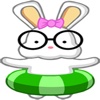 NERDY BUNNY 2 stickers by CandyA$$ for iMessage