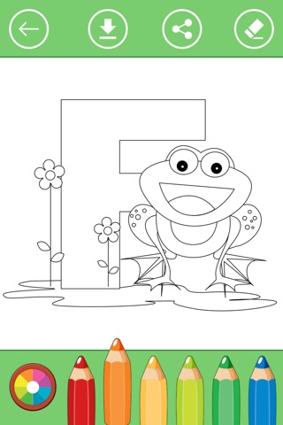 Kids learn alphabet with coloring book & drawing screenshot 3