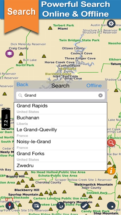 Grand Lake O the Cherokees offline nautical charts screenshot-3