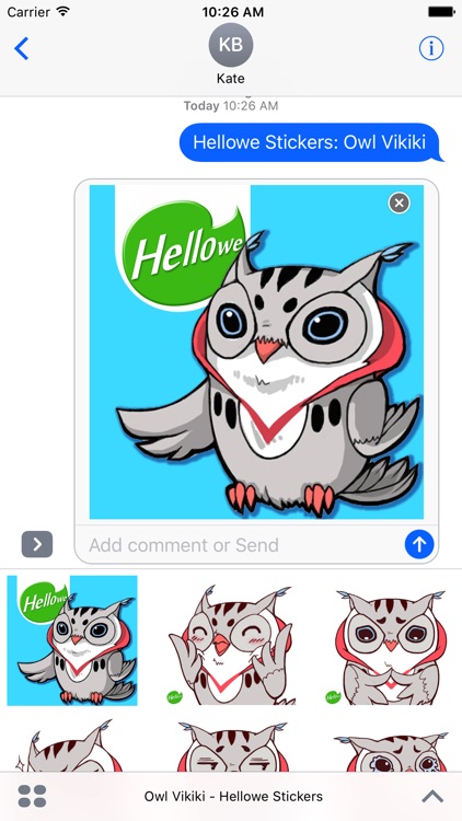 Hellowe Stickers: Owl Vikiki