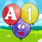 "Have fun with maths learning, alphabets and letter recognition, and balloon popping through this Math Learner & ABC Balloon Pop free game