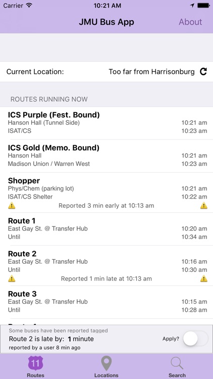 The JMU Bus App