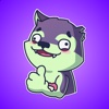 Funny Zombie Wolf Stickers