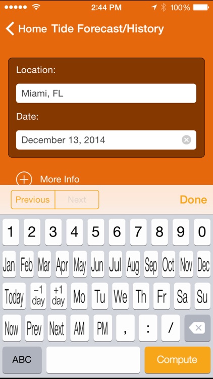 Wolfram Tides Calculator