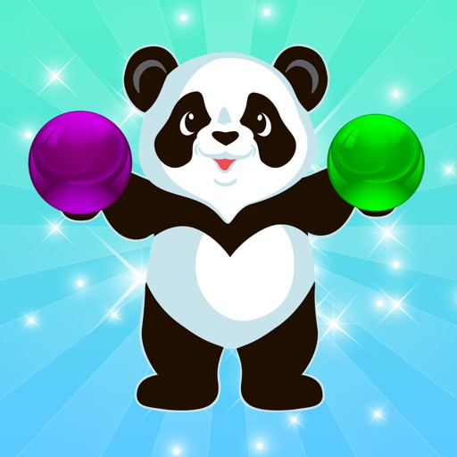 cute pop panda bubble shooter