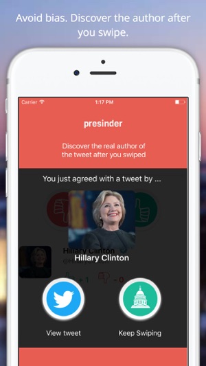 Presinder - Swipe on Politician Tweets(圖4)-速報App