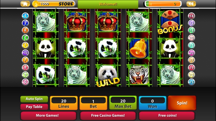 SLOTS : Lucky Wild Panda Ancient Chinese Game