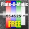 Plate-O-Matic Free is the ad-supported version of the Plate-O-Matic app