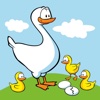 Little Goose Coloring Page For Kids And Preschool