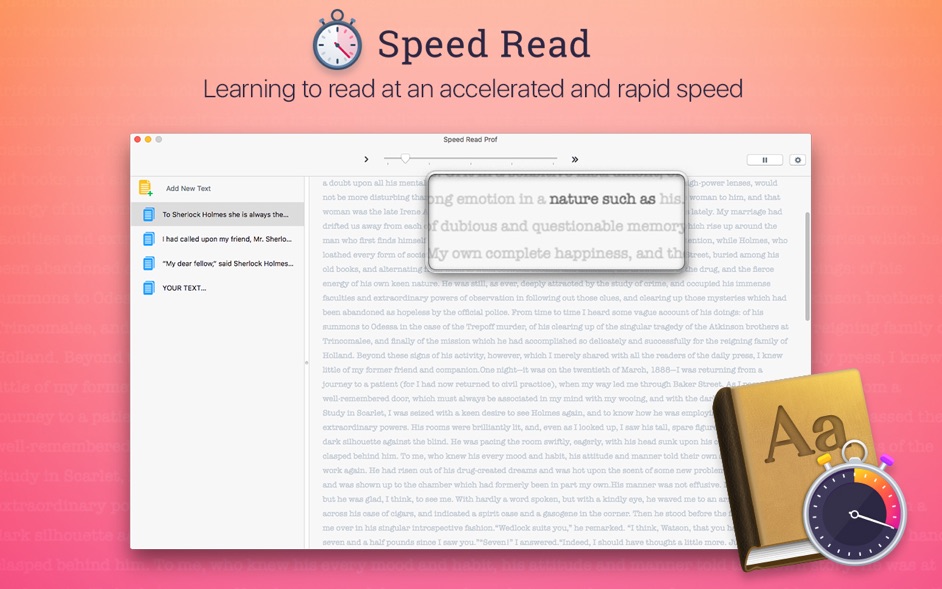 Speed Read 2.0.1  Improve your ability to read quickly