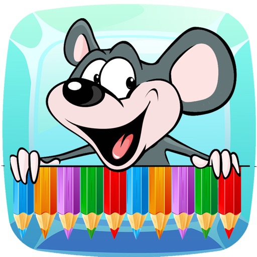 Mouse Coloring Page For Kids Version Icon