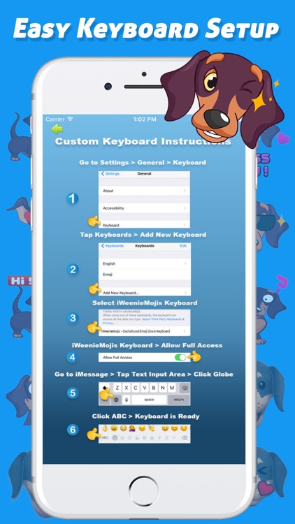 iWeenieMojis - Dachshund Emoji Doxin Keyboard screenshot-4