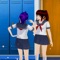Become an anime school girls and do everyday activities as a high school girl