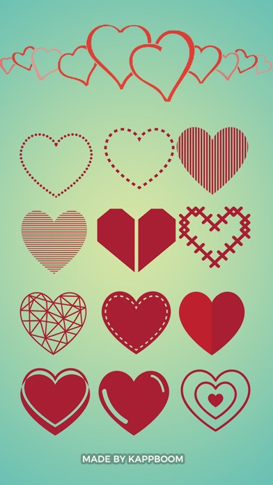 Heart Collection Stickersのおすすめ画像1
