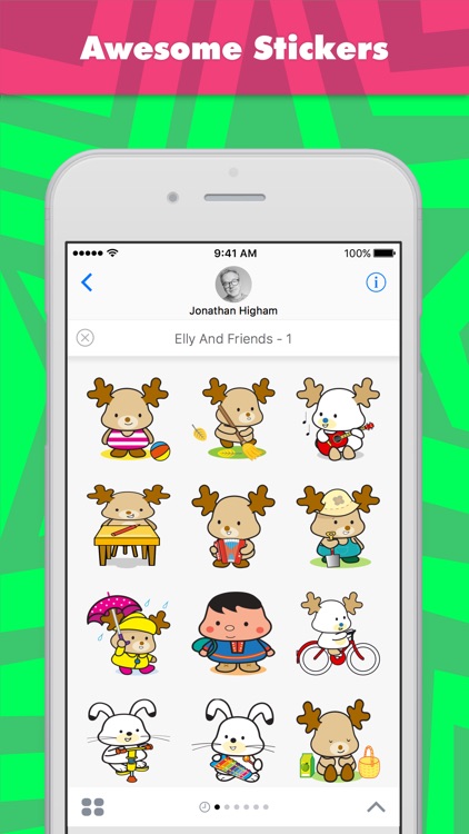 Elly and Friends - 1 stickers by Jon Higham