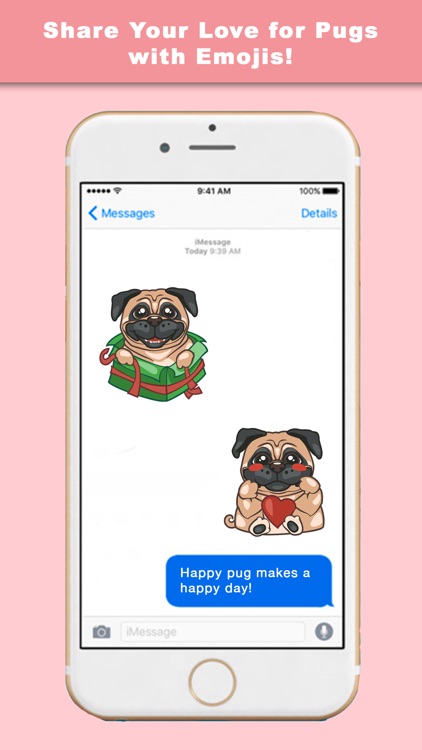 PugLoveMoji - Stickers & Keyboard For Pugs
