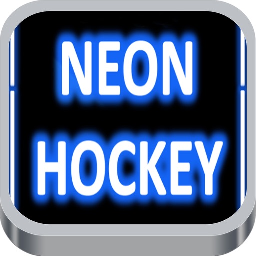 Neon Hockey Play Icon