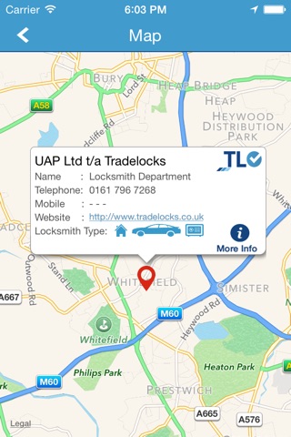Find a Locksmith – Tradelocks screenshot 3