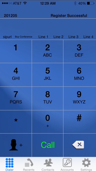 iSip -VOIP Sip Phone Screenshot 3