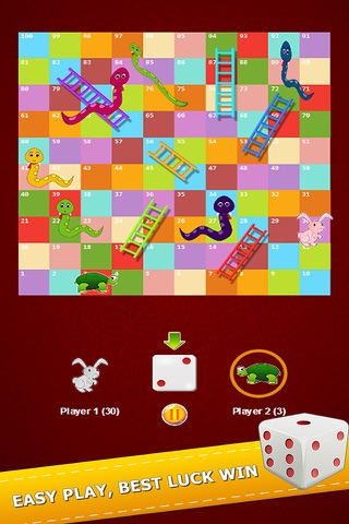 Flashy Snake And Ladders Game Two Player Classic screenshot 4