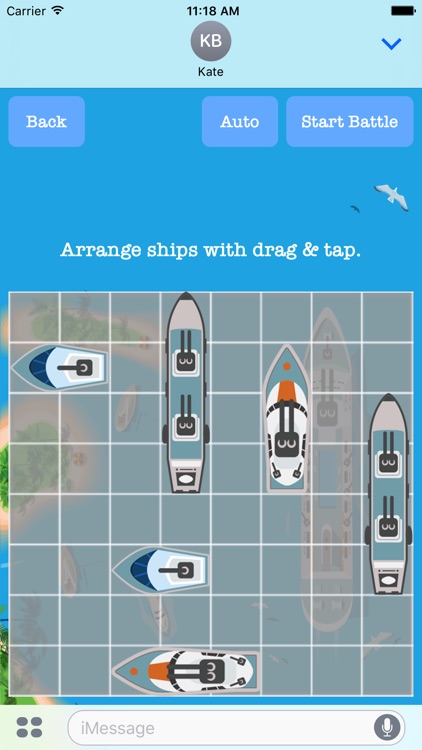 Sea War: Battleship with friends in iMessage screenshot-3
