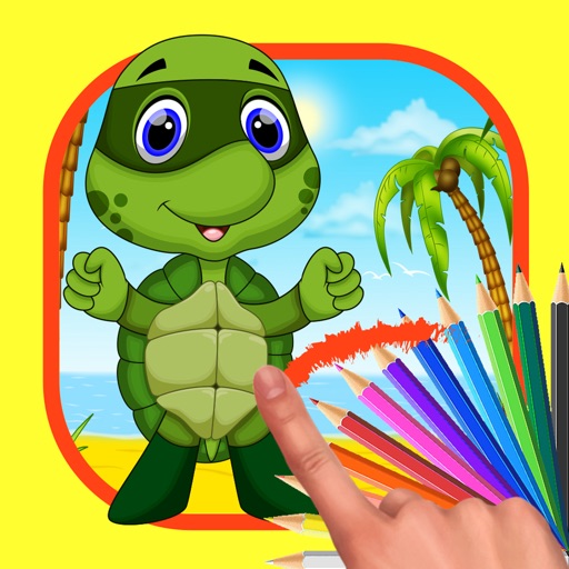 Turtles Ninja Coloring Puzzle for Kids Icon