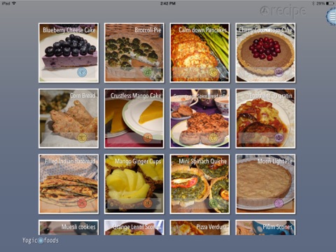 Yogicfoods - Vegetarian, vegan baking recipes screenshot 2