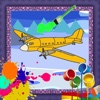 Coloring Page Game for Plane