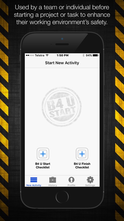B4 U Start - JSA Checklist