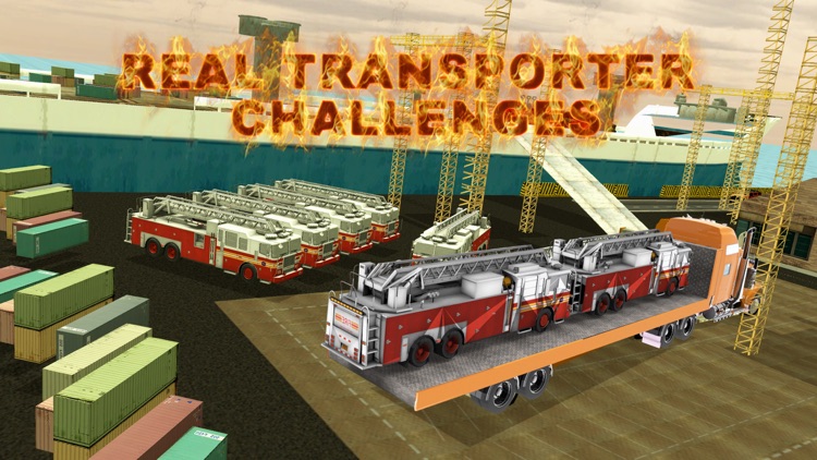 Fire Truck Transporter Simulator & Driving Sim